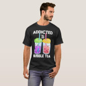 Addicted to Bubble Tea  Boba Costumes Bubble Tea T-shirt (Voorkant volledig)