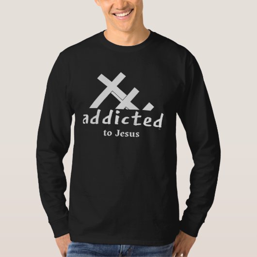 ADDICTED TO JESUS For Church Events Youth Group T-shirt (Voorkant)