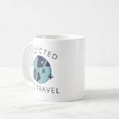 Addicted To Travel Koffiemok (Voorkant links)