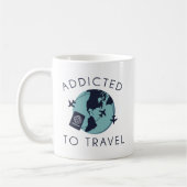 Addicted To Travel Koffiemok (Links)
