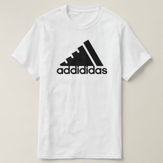 Addididas (wit) t-shirt (Design voorkant)