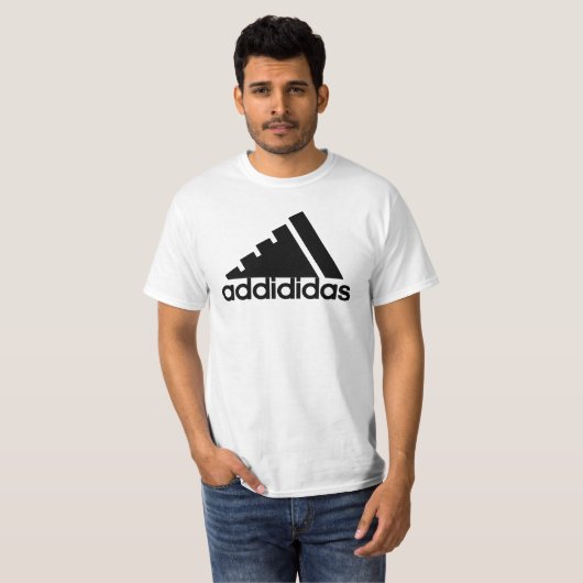 Addididas (wit) t-shirt (Voorkant volledig)