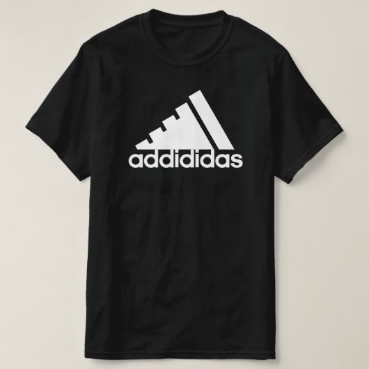 Addididas (zwart) t-shirt (Design voorkant)