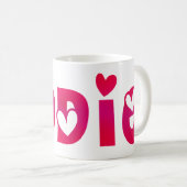 Addie in het hart koffiemok (Voorkant rechts)