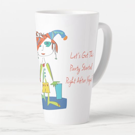 'Addie' - Yoga Latte Mok (Rechterhoek)