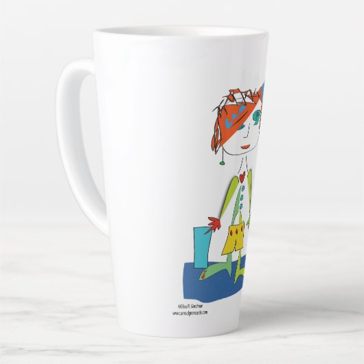 'Addie' - Yoga Latte Mok (Linkerhoek)