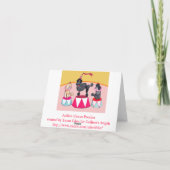 Addie's Circus Poedels Notecard Kaart (Achterkant)