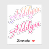 Addilynn naam x2 sticker (Vel)