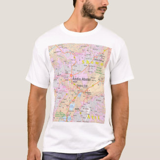 Addis Ababa & Central Ethiopia Vintage Map T-shirt