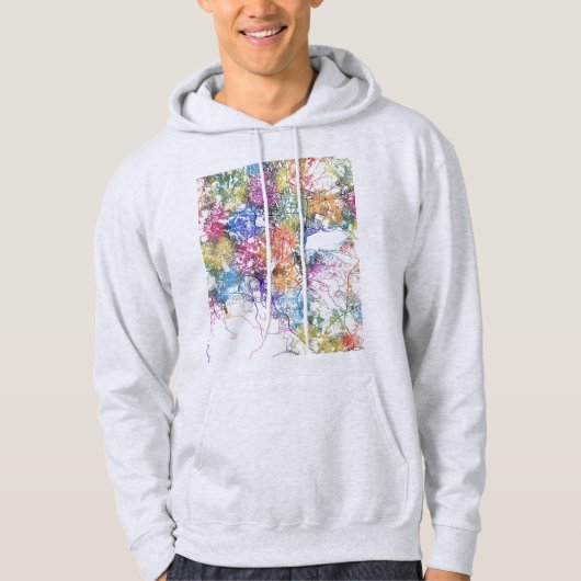Addis Ababa Ethiopia City Map Hoodie (Voorkant)