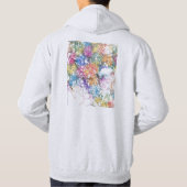 Addis Ababa Ethiopië Stad Kaart Hoodie (Achterkant)