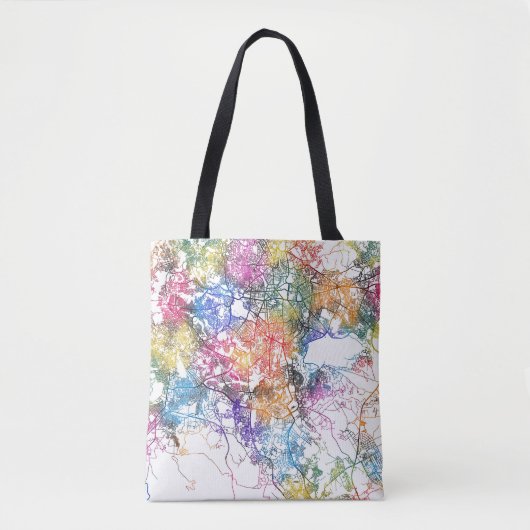 Addis Ababa Ethiopië Stadkaart Tote Bag (Voorkant)