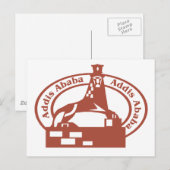 Addis Ababa Stamp Briefkaart (Voorkant / Achterkant)