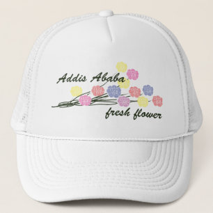Addis Ababa Verse Bloem - Kleurrijke Bloemschilder Trucker Pet