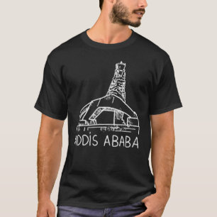 Addis Abeba City Ethiopia souvenir voor mannen vro T-shirt