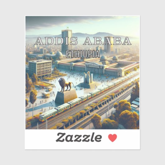 Addis Abeba Ethiopië 3 inch Vinyl Sticker (Vel)