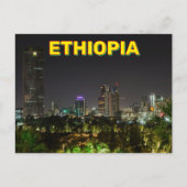 Addis Abeba, Ethiopië bij nacht Briefkaart (Voorkant)