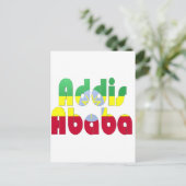 Addis Abeba, Ethiopië Briefkaart (Staand voorkant)