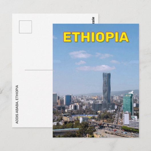 Addis Abeba, Ethiopië Briefkaart (Voorkant / Achterkant)