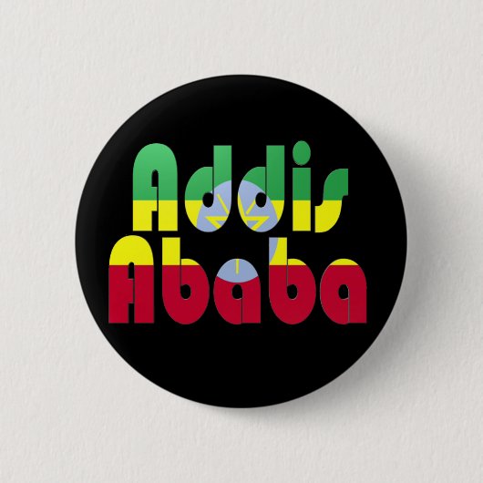 Addis Abeba, Ethiopië Ronde Button 5,7 Cm (Voorkant)