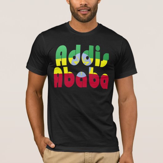 Addis Abeba, Ethiopië T-shirt (Voorkant)
