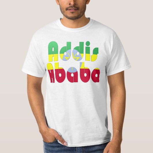 Addis Abeba, Ethiopië T-shirt (Voorkant)