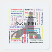 Addis Abeba Vierkante Sticker (Voorkant)
