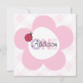 "Addison" 1e verjaardag nodigt uit Kaart (Voorkant)