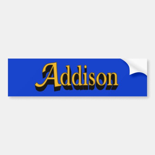 Addison bumpersticker (Voorkant)