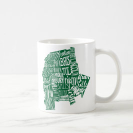 Addison County Typography 11 oz Classic White Mok