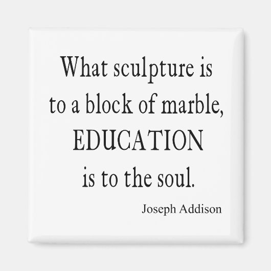 Addison Education Soul Quote Sjabloon Magneet (Voorkant)