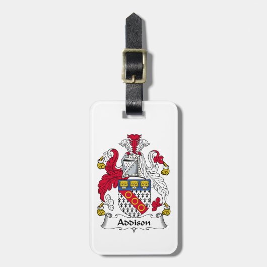Addison Family Crest Bagagelabel (Voorkant verticaal)