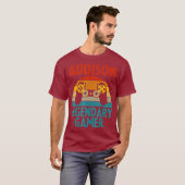 ADDISON Gift Name Persoonlijk Funny Gaming Geek T-shirt (Voorkant volledig)