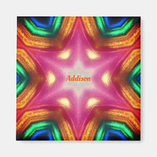 ADDISON ~ Glanzend Abstract patroon ~ Magneet