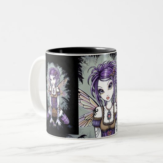 "Addison" Misty Dragonfly Fairy Mok (Voorkant links)