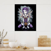 "Addison" Misty Dragonfly Fairy Poster (Keuken)