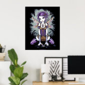 "Addison" Misty Dragonfly Fairy Poster (Thuiskantoor)