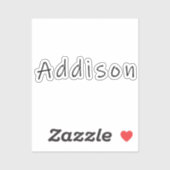Addison-naam, voor Addison Sticker (Vel)
