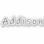 Addison-naam, voor Addison Sticker (Voorkant)