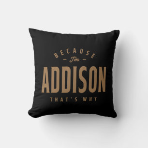 Addison Name Personalized Birthday Name Addison Kussen