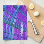 ADDISON ~ Paarse groen blauw ~ ORIGINELE keuken Theedoek (Quarter Fold)