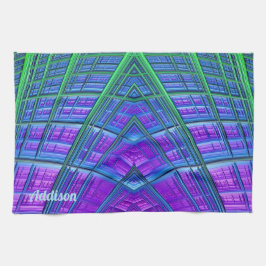 ADDISON ~ Paarse groen blauw ~ ORIGINELE keuken Theedoek