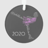 Addison Personalized Ice Figuur Skater Ornament (achterkant)