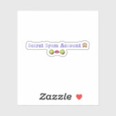 Addison Rae "Secret" Spam Account (oud TikTok Bio) Sticker (Vel)