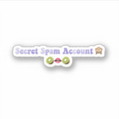 Addison Rae "Secret" Spam Account (oud TikTok Bio) Sticker (Voorkant)