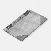 Addison Shade Old Book Cool Monogram Post-it® Notes (Schuin)