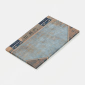 Addison Spencer Old Book Cool Monogram Post-it® Notes (Schuin)