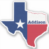 Addison Texas Sticker (Voorkant)