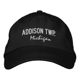 Addison Twp. Michigan Embroidered Baseball Hat Geborduurde Pet