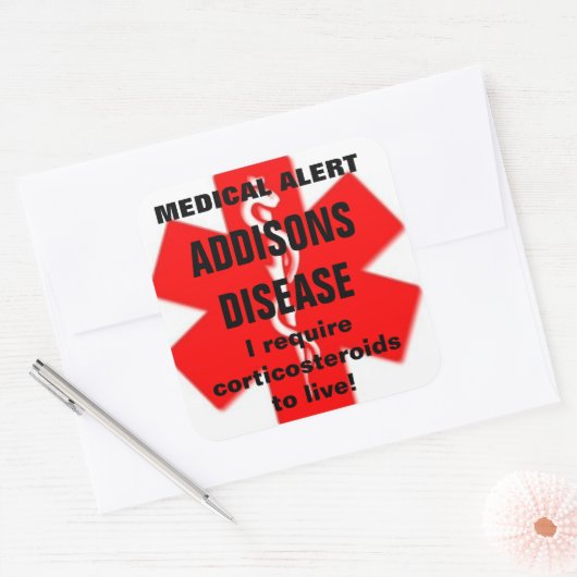 Addisonesaandoening stickers (Envelop)